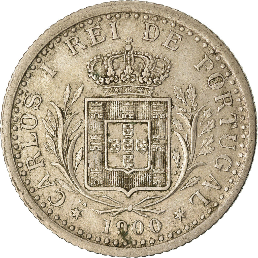 Munten, Portugal, Carlos I, 100 Reis, 1900, ZF, Copper-nickel, KM:546