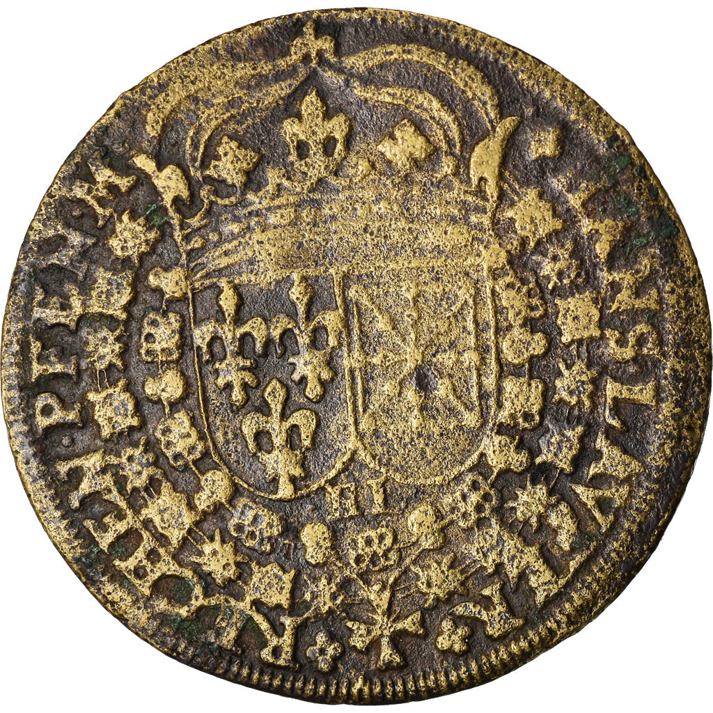 Francja, Token, Królewskie, Louis XIII Le Juste, Nuremberg, VF(20-25)