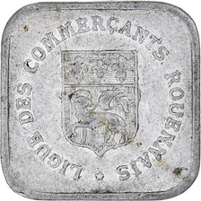 France, Token, Nécessité, 25 Centimes, Ligue des Commerçants Rouennais, 1920