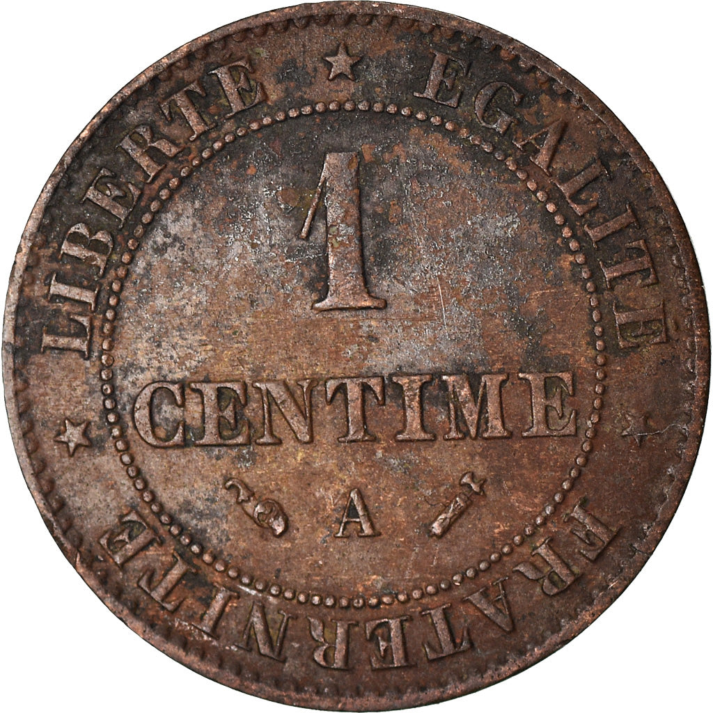 Moeda, França, Cérès, Centime, 1894, Paris, EF(40-45), Bronze, KM:826.1