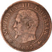 Coin, France, Napoleon III, Napoléon III, 2 Centimes, 1855, Lyon, VF(30-35)