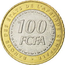 Munten, Staten van Centraal Afrika, 100 Francs, 2006, UNC-, Bi-Metallic, KM:15