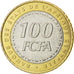 Coin, Central African States, 100 Francs, 2006, MS(63), Bi-Metallic, KM:15
