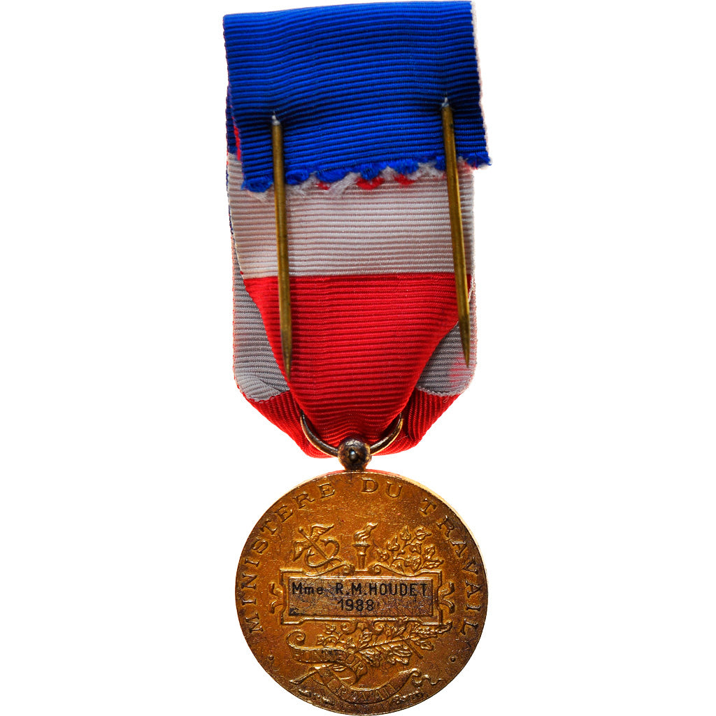 France, Médaille d'honneur du travail, Medal, 1988, Very Good Quality