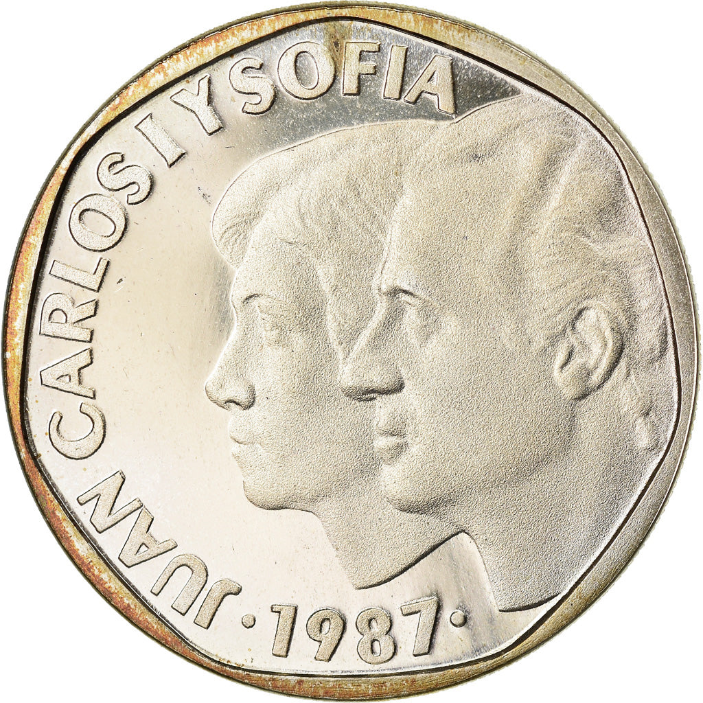 Moneda, España, Juan Carlos I, 500 Pesetas, 1987, Madrid, Proof, FDC, Plata