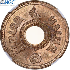 Thaïlande, Rama VIII, Satang, 1937, Bangkok, Bronze, NGC, MS64RB, KM:35