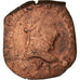 France, Henri III, Double Tournois, 1586, Angers, Copper, VF(30-35)