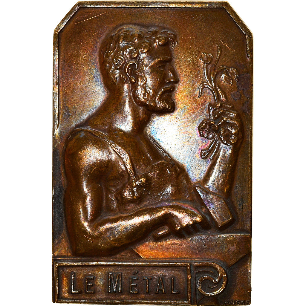 France, Médaille, Forgeron, Visite du County Council à l'Ecole Boulle, 1906