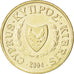 Coin, Cyprus, Cent, 2004, MS(63), Nickel-brass, KM:53.3