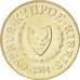 Münze, Zypern, 2 Cents, 2004, UNZ, Nickel-brass, KM:54.3