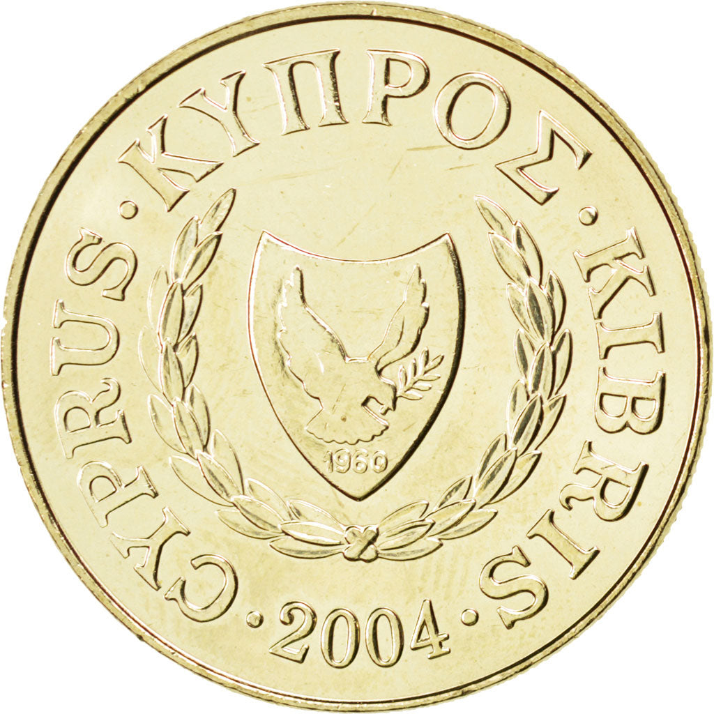 Moneta, Cipro, 20 Cents, 2004, SPL, Nichel-ottone, KM:62.2