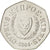 Moneda, Chipre, 50 Cents, 2004, SC, Cobre - níquel, KM:66