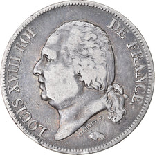Moneta, Francja, Louis XVIII, Louis XVIII, 5 Francs, 1820, Rouen, VF(30-35)