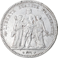 Coin, France, Hercule, 5 Francs, 1876, Paris, VF(30-35), Silver, KM:820.1