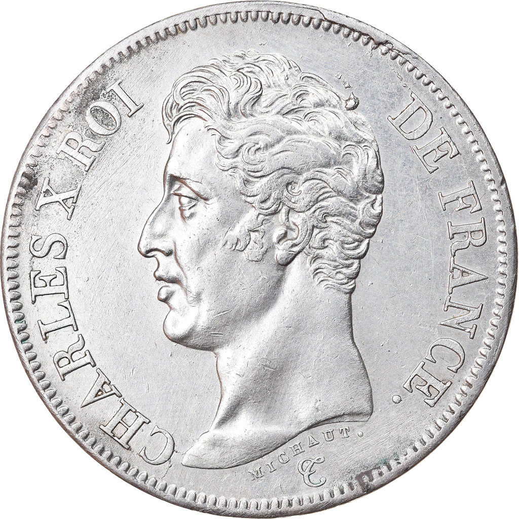 Moneda, Francia, Charles X, 5 Francs, 1825, Bayonne, EBC, Plata, KM:720.8