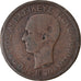 Moneta, Grecia, George I, 10 Lepta, 1870, Strassburg, MB, Rame, KM:43