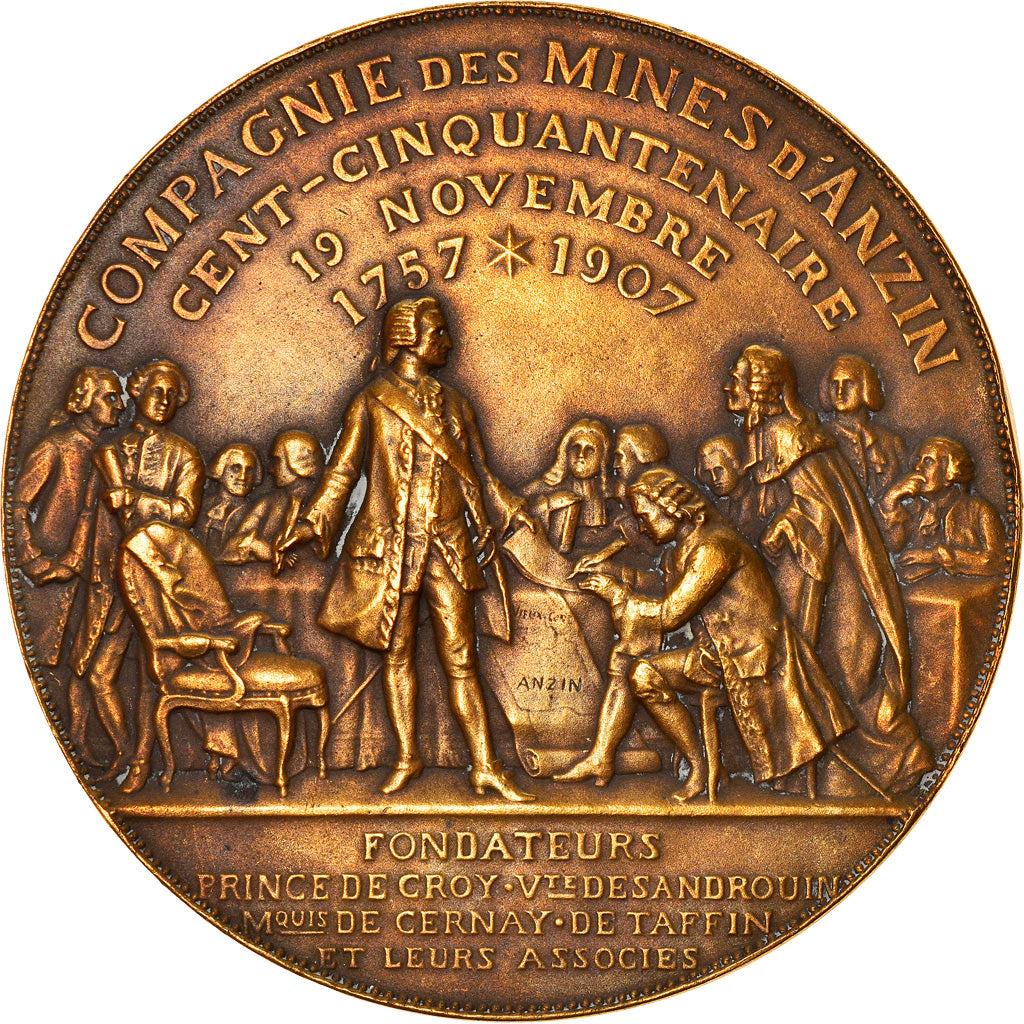 France, Médaille, Compagnie des Mines d'Anzin, Business & industry, Theunissen
