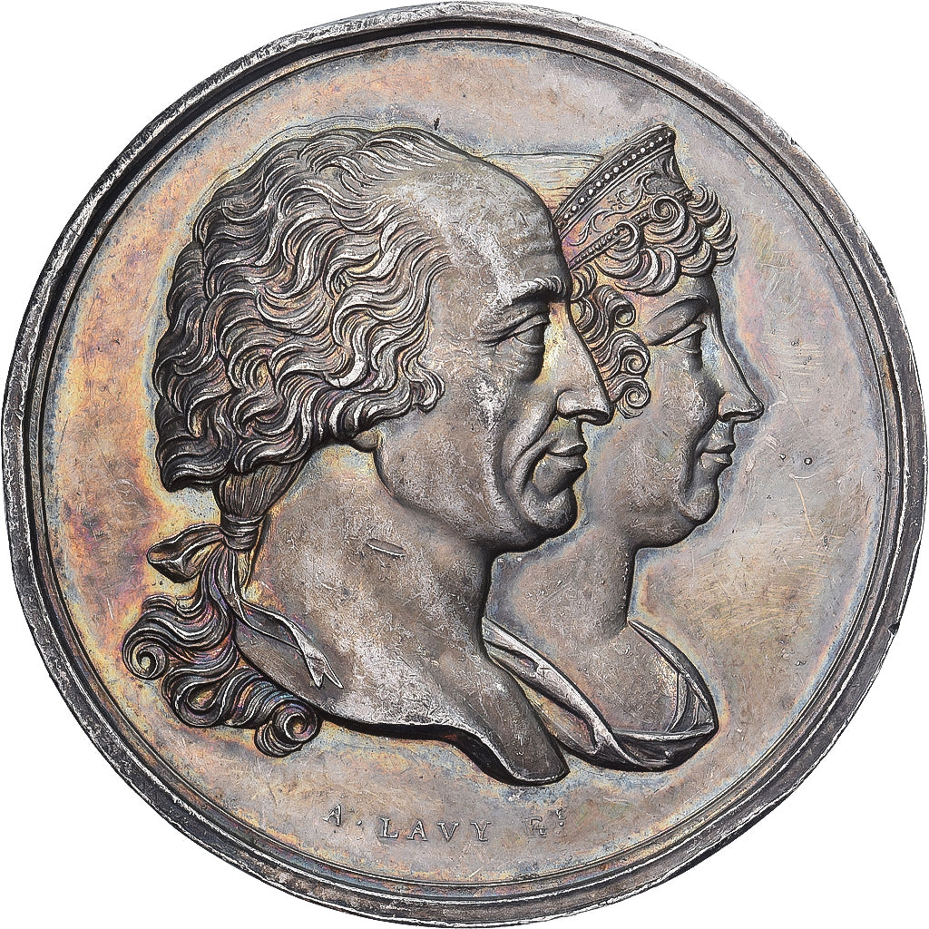 Italie, Médaille, Wedding of Carlo Ludovico & Maria Teresa, 1820, A. Lavy