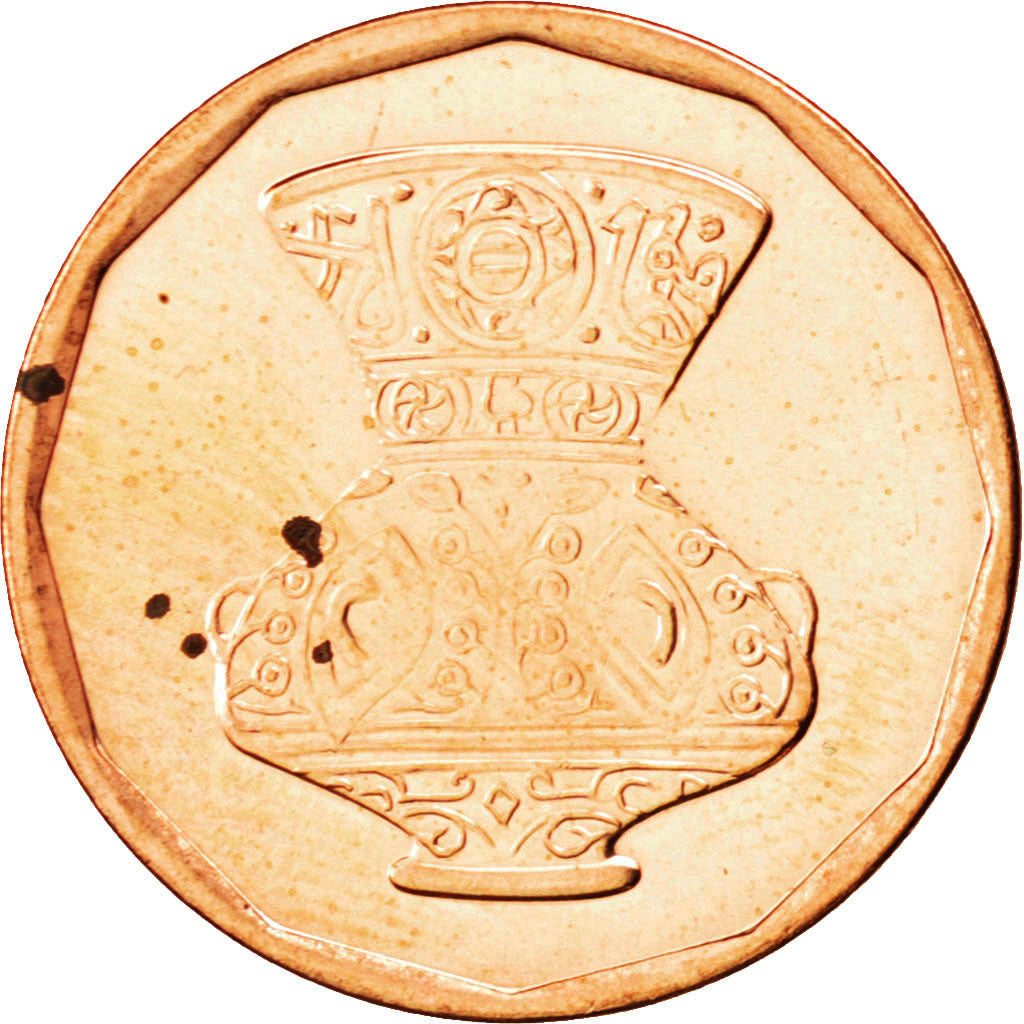 Coin, Egypt, 5 Piastres, 2008, MS(63), Copper Plated Steel, KM:941a