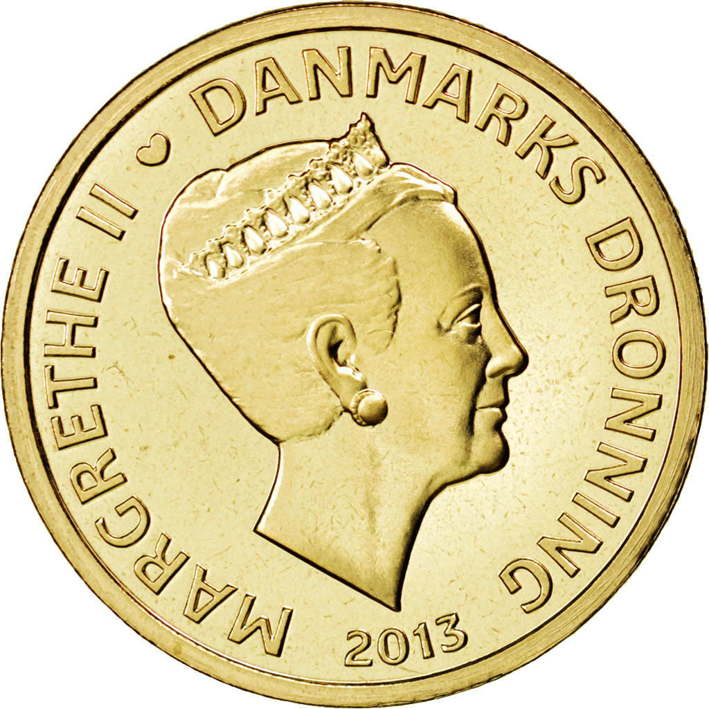 Moneta, Danimarca, 20 Kroner, 2013, FDC, Alluminio-bronzo, KM:New