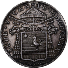 Papal States, Sede Vacante, Scudo, 1830, Rome, Silver, EF(40-45), KM:1311
