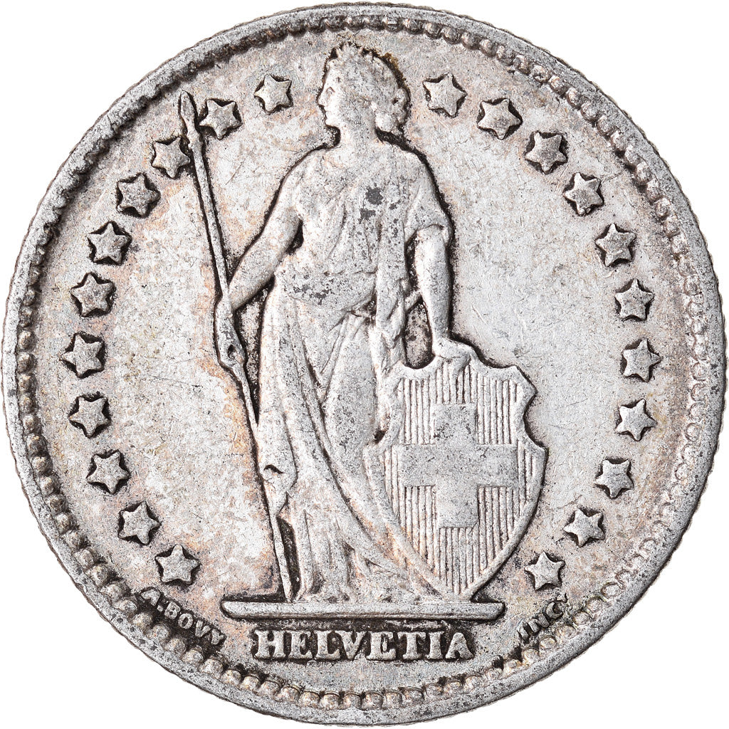 Coin, Switzerland, Franc, 1907, Bern, VF(30-35), Silver, KM:24