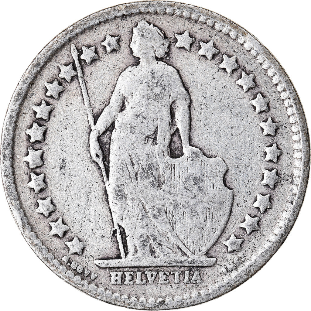 Coin, Switzerland, 1/2 Franc, 1920, Bern, F(12-15), Silver, KM:23