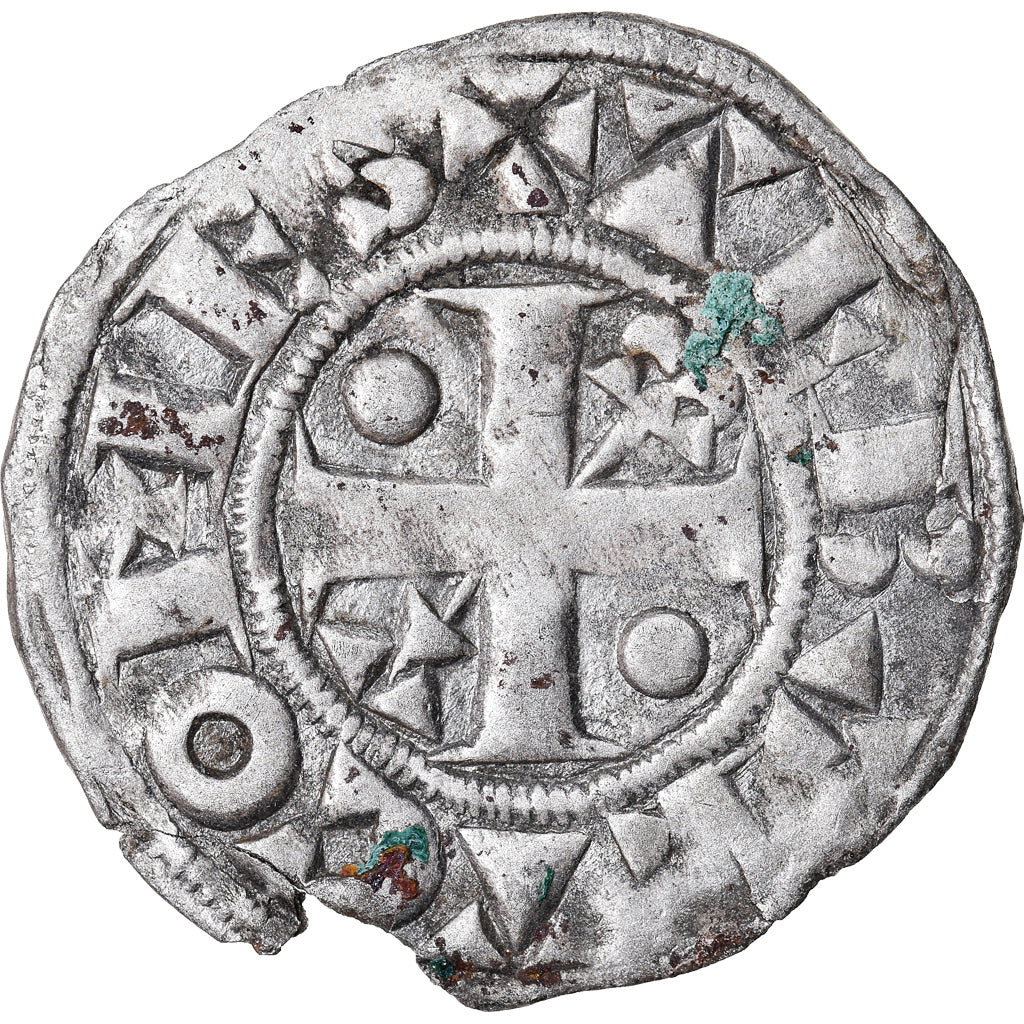 Coin, France, Champagne, Thibaut II, Denarius, Provins, VF(30-35), Silver