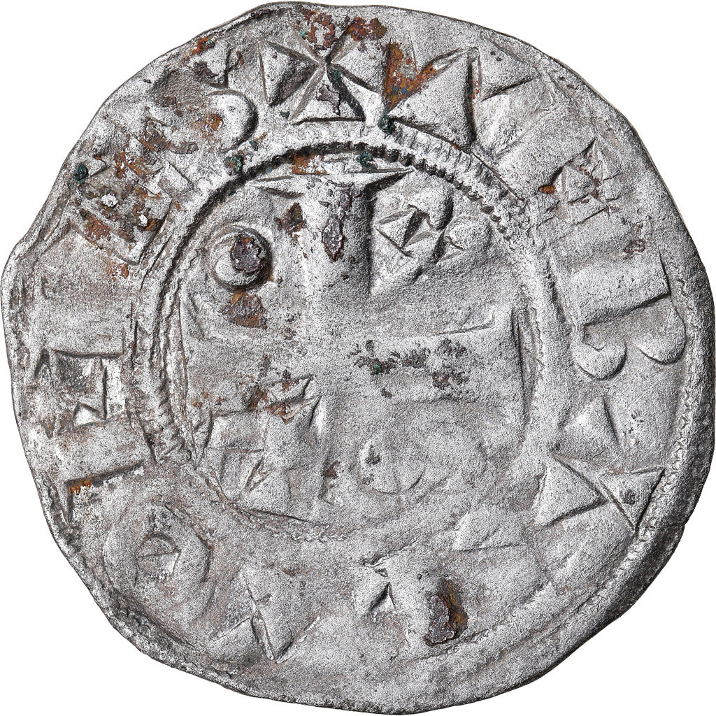 Munten, Frankrijk, Champagne, Thibaut II, Denarius, Provins, FR+, Zilver