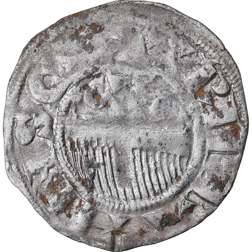 Munten, Frankrijk, Champagne, Thibaut II, Denarius, Provins, FR+, Zilver