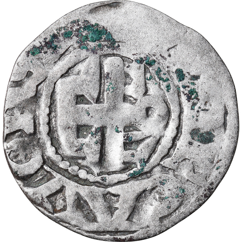 Moneta, Francia, Anjou, Foulques V, Denarius, Angers, MB+, Argento, Boudeau:153