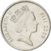 Coin, Fiji, Elizabeth II, 10 Cents, 2009, MS(63), Nickel plated steel, KM:120