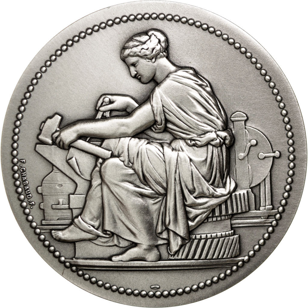 Francia, Medal, The Fifth Republic, Business & industry, FDC, Bronzo argentato