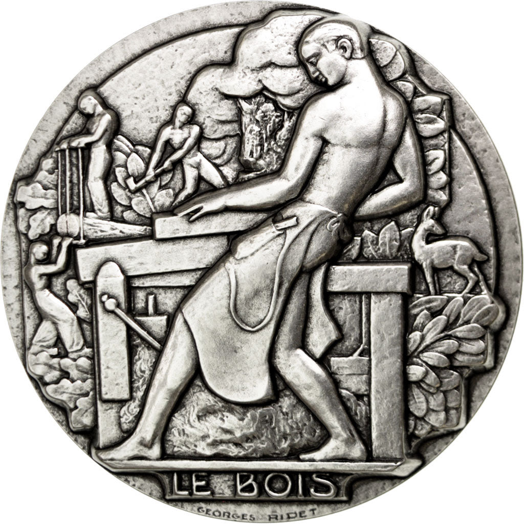 France, Medal, The Fifth Republic, Business & industry, MS(65-70), Silvered