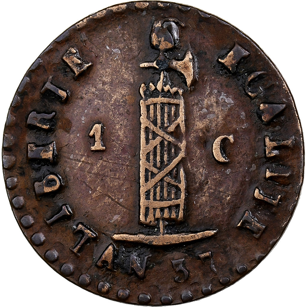 Haiti, 1 Centime, 1840, Copper, EF(40-45), KM:A21
