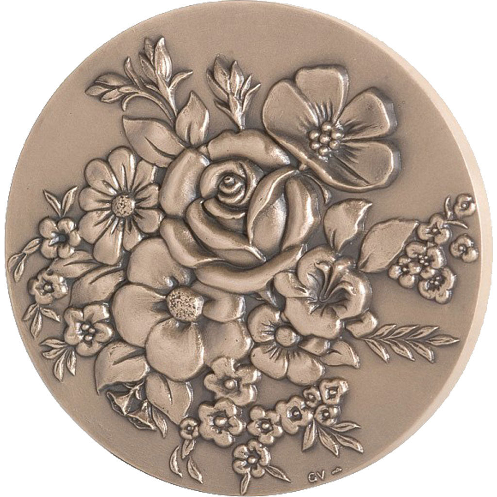 Francia, Medal, The Fifth Republic, Flora, FDC, Bronce