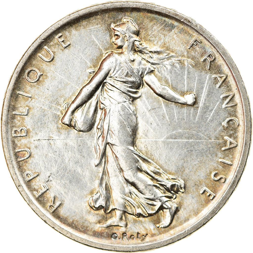 Moneta, Francja, Semeuse, 5 Francs, 1960, MS(63), Srebro, KM:926, Gadoury:770