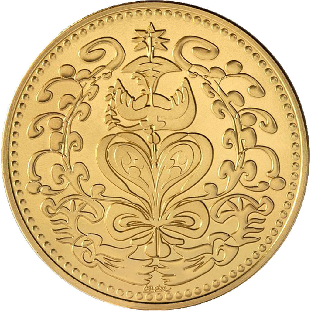 Francia, Medal, The Fifth Republic, Arts & Culture, FDC, Bronce dorado