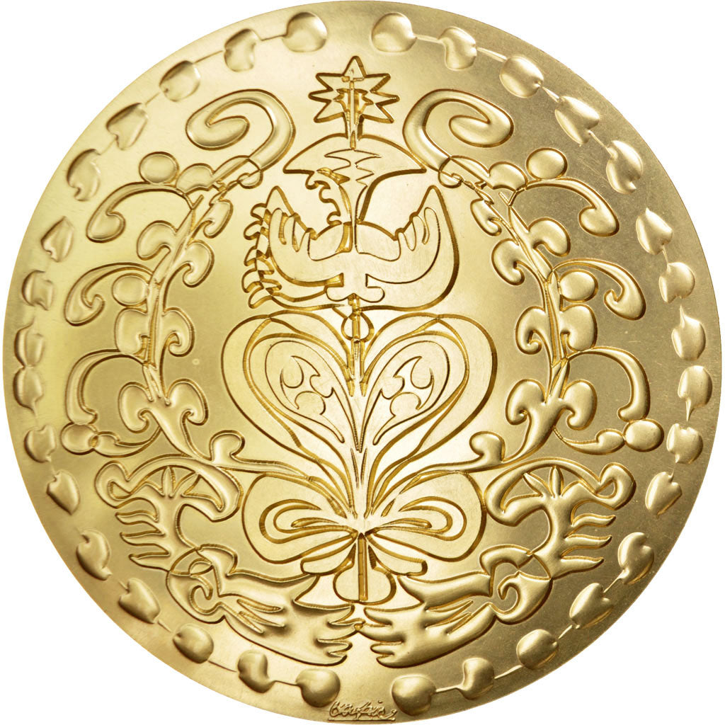 France, Medal, The Fifth Republic, Arts & Culture, MS(65-70), Gilt Bronze