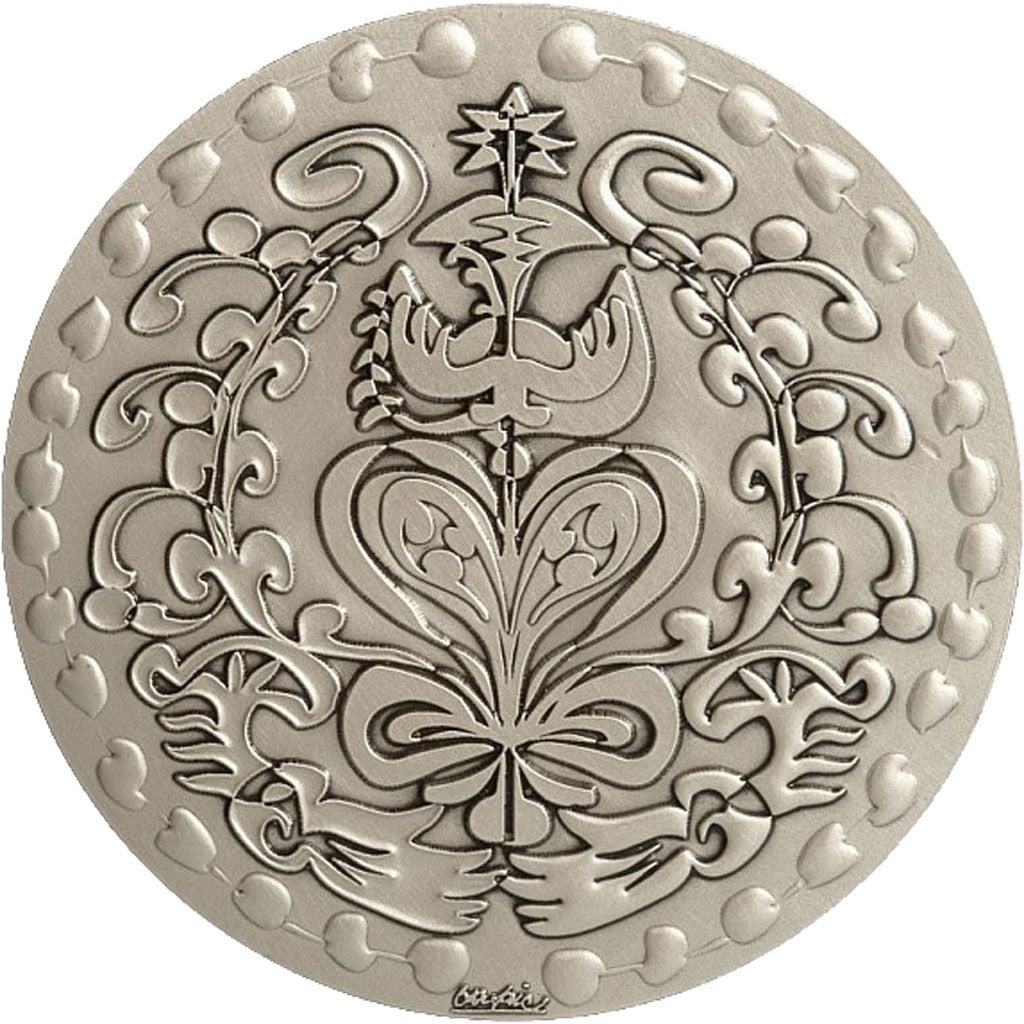 Francia, Medal, The Fifth Republic, Arts & Culture, FDC, Bronce plateado