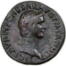 Titus, Claudius Restitution, Dupondius, 80-81, Rome, Bronzen, ZF, RIC:478