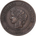 Coin, France, Cérès, 5 Centimes, 1871, Bordeaux, EF(40-45), Bronze, KM:821.2