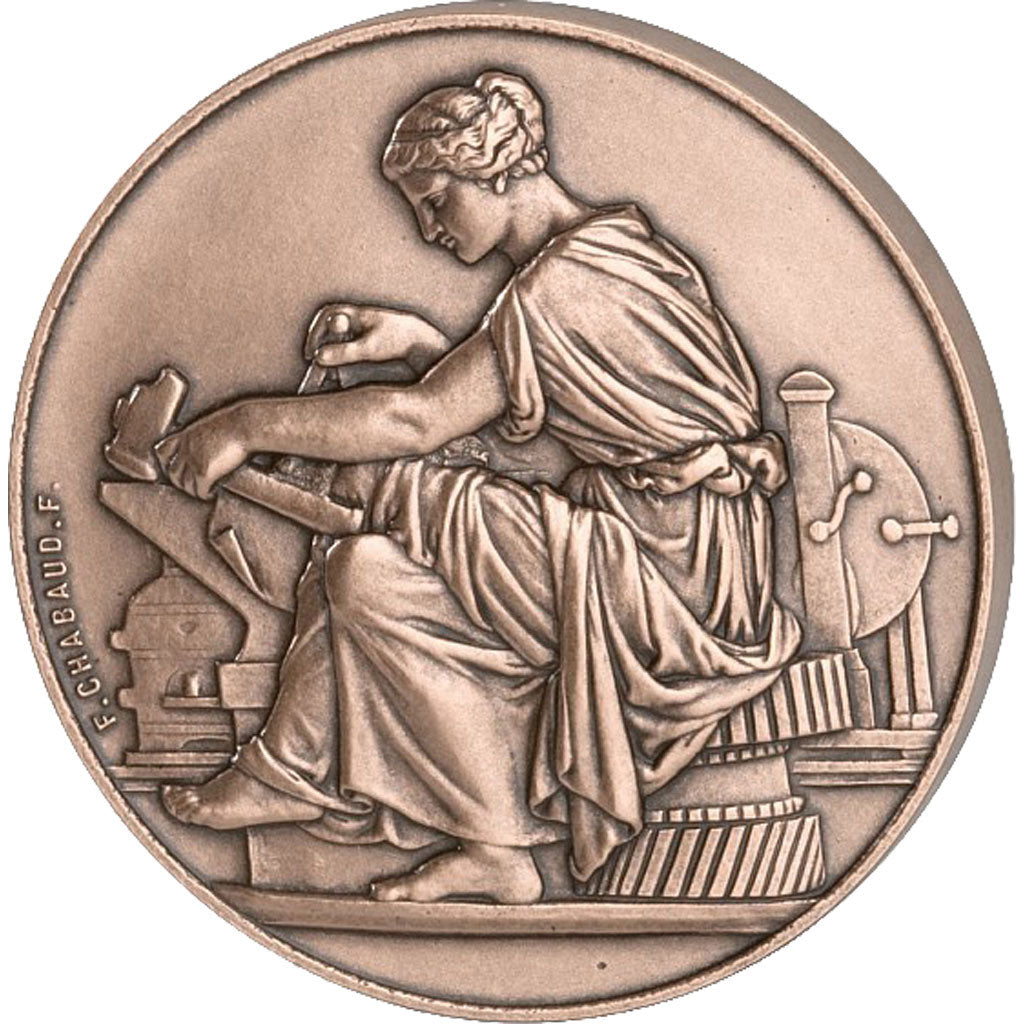 Francia, Medal, The Fifth Republic, Business & industry, FDC, Bronzo