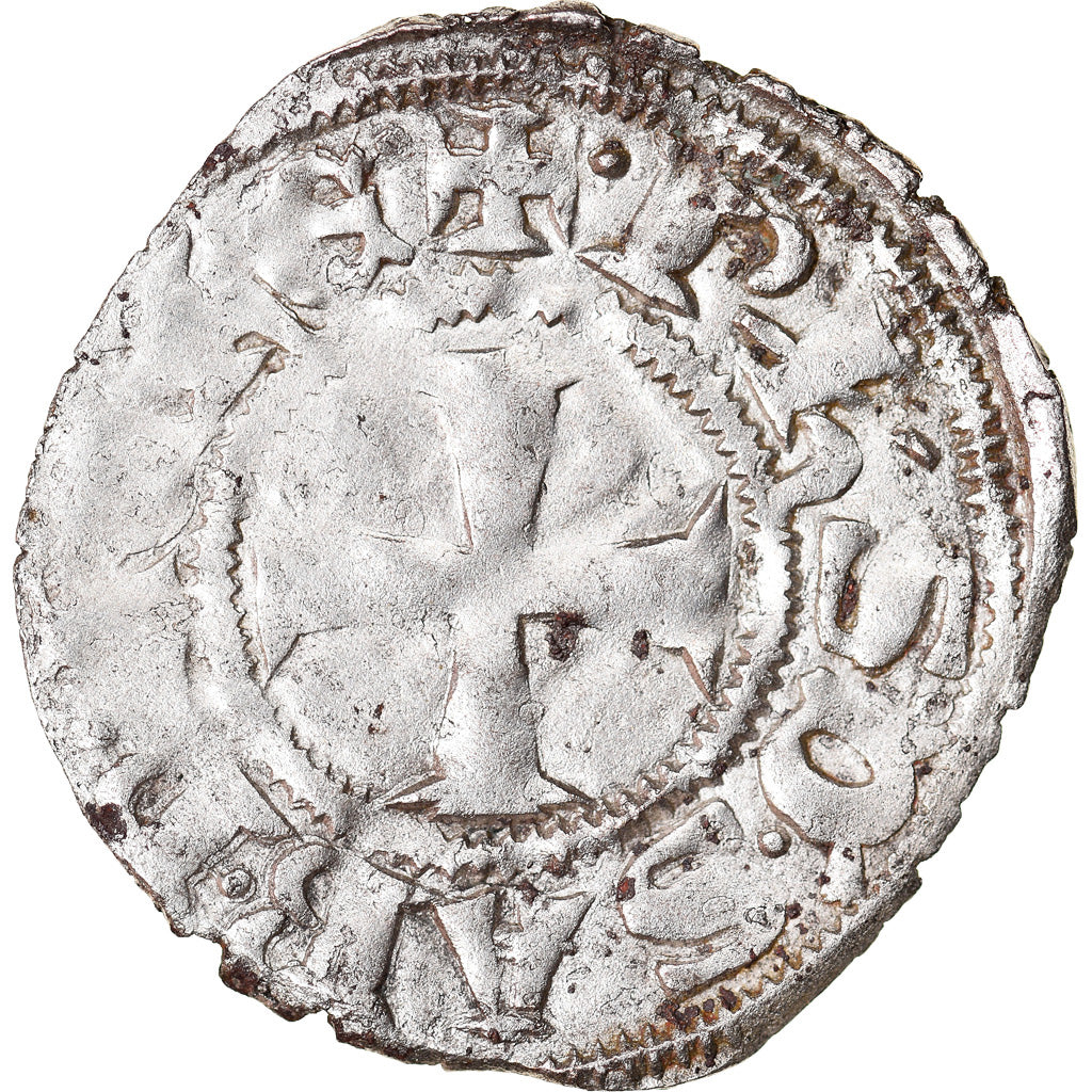 Coin, Greece, Philippe de Savoie, Denier, 1301-1306, Clarencia, VF(30-35)