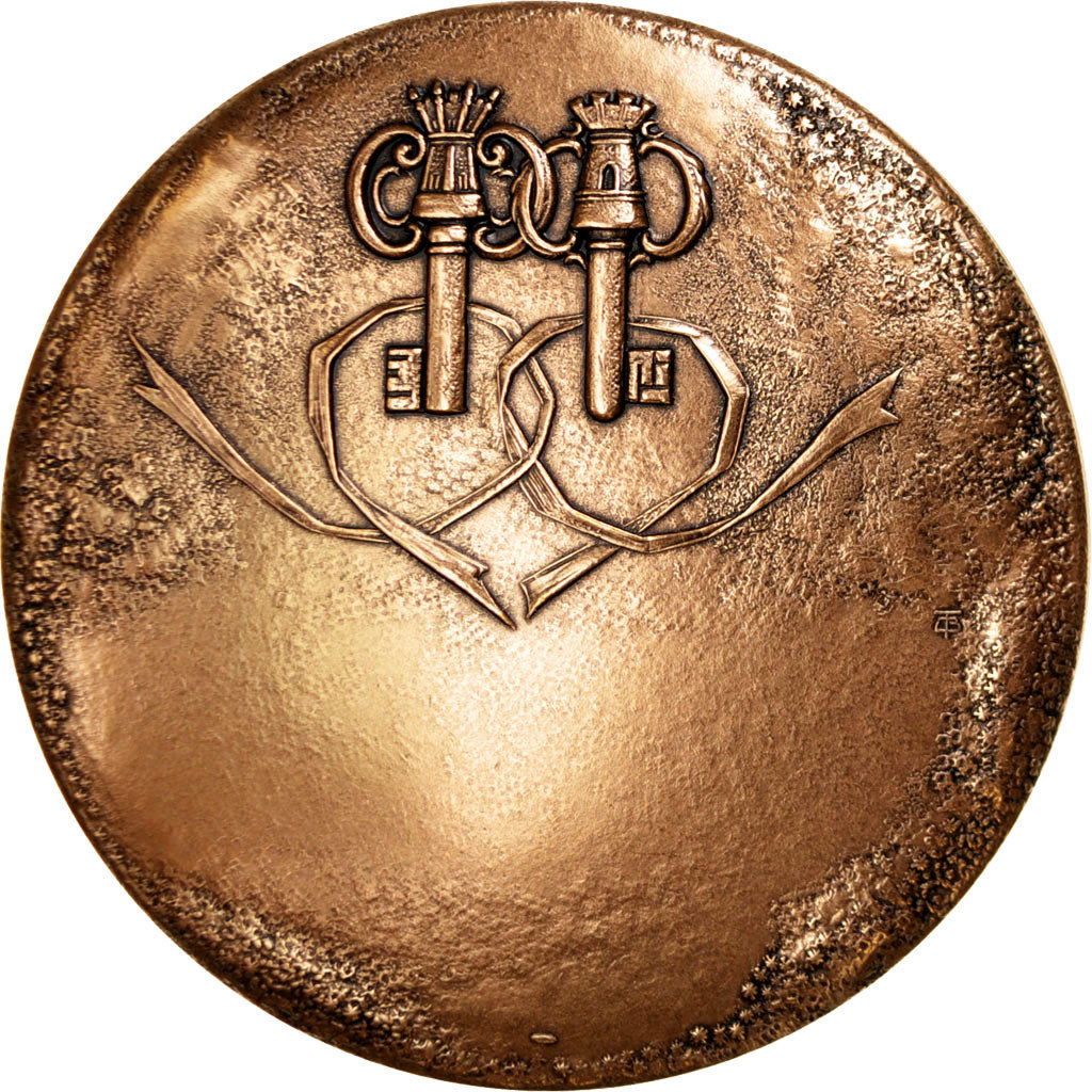 Francia, Medal, The Fifth Republic, Arts & Culture, FDC, Bronzo