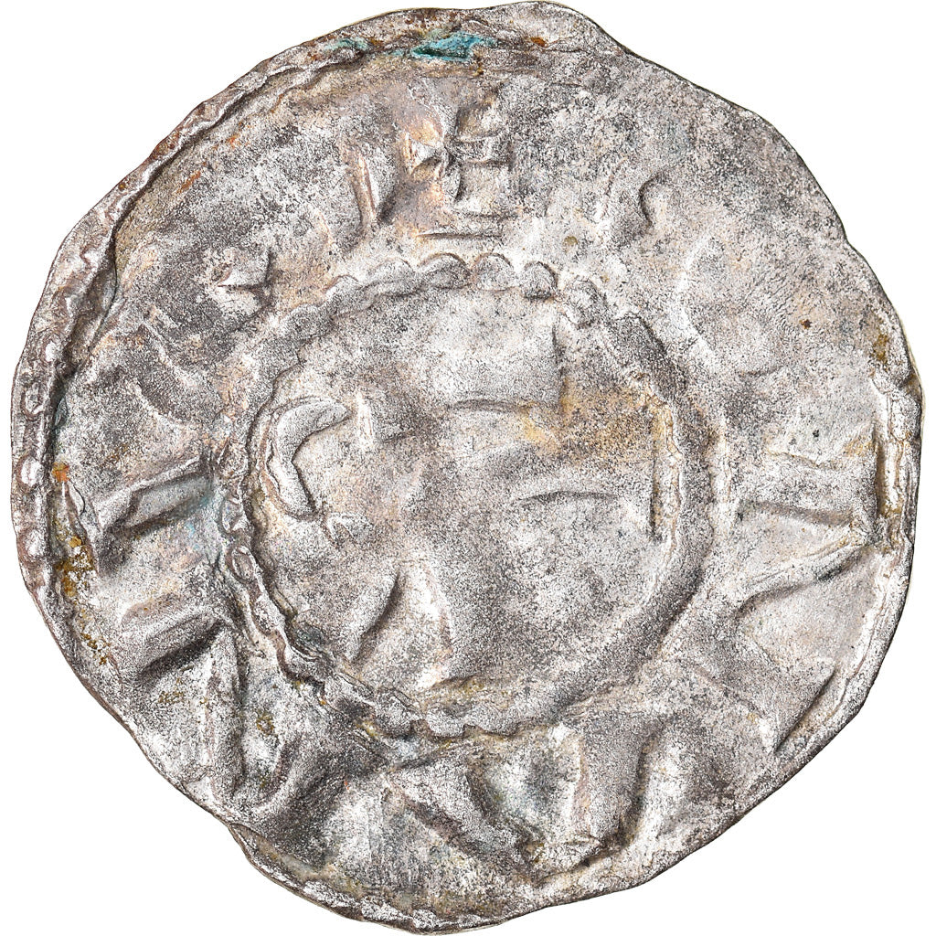 Moneda, Francia, Bretagne, Conan III, Denarius, Rennes, MBC, Plata, Boudeau:23