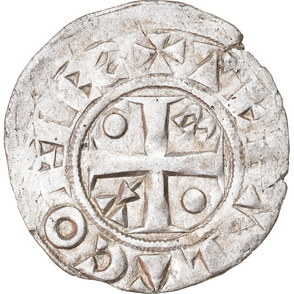 Münze, Frankreich, Champagne, Thibaut II, Denarius, Provins, SS, Silber