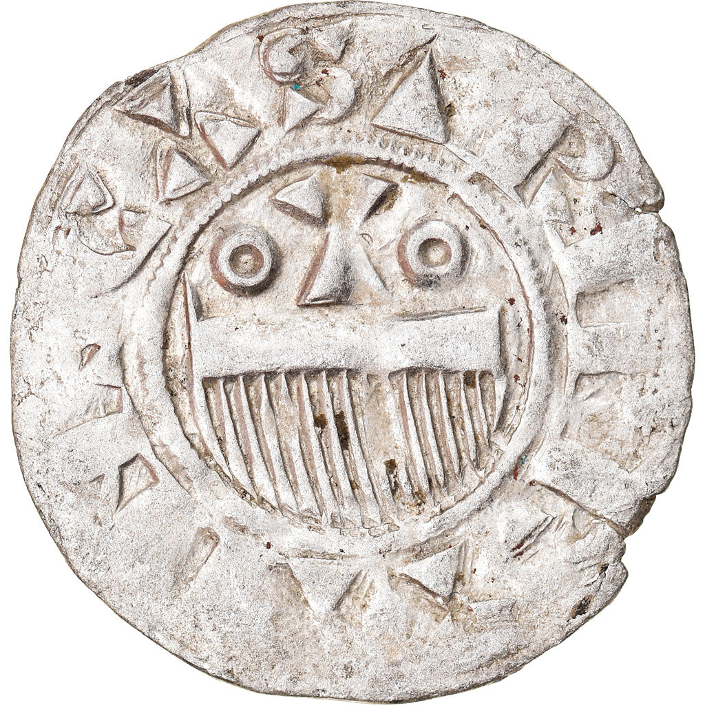 Münze, Frankreich, Champagne, Thibaut II, Denarius, Provins, SS, Silber
