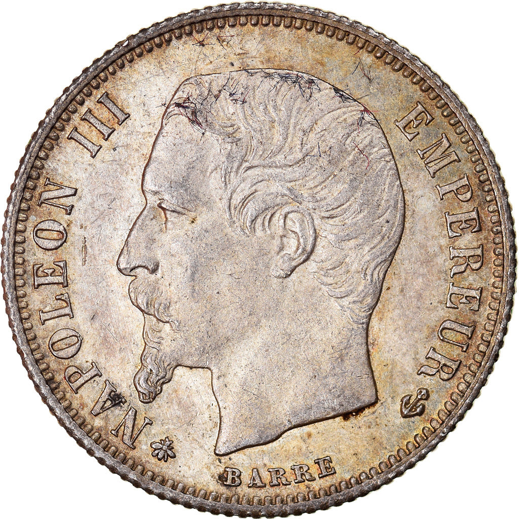 Münze, Frankreich, Napoleon III, Napoléon III, 50 Centimes, 1862, Paris, UNZ