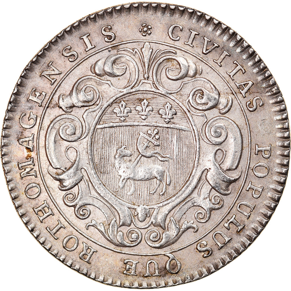 França, Token, Luís XV, Ville de Rouen, EF(40-45), Prata, Feuardent:6213 var.
